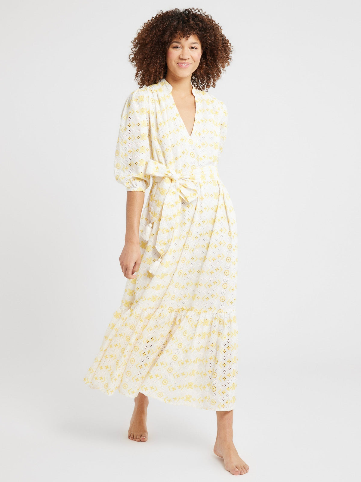 Ada Dress in Sunshine Eyelet