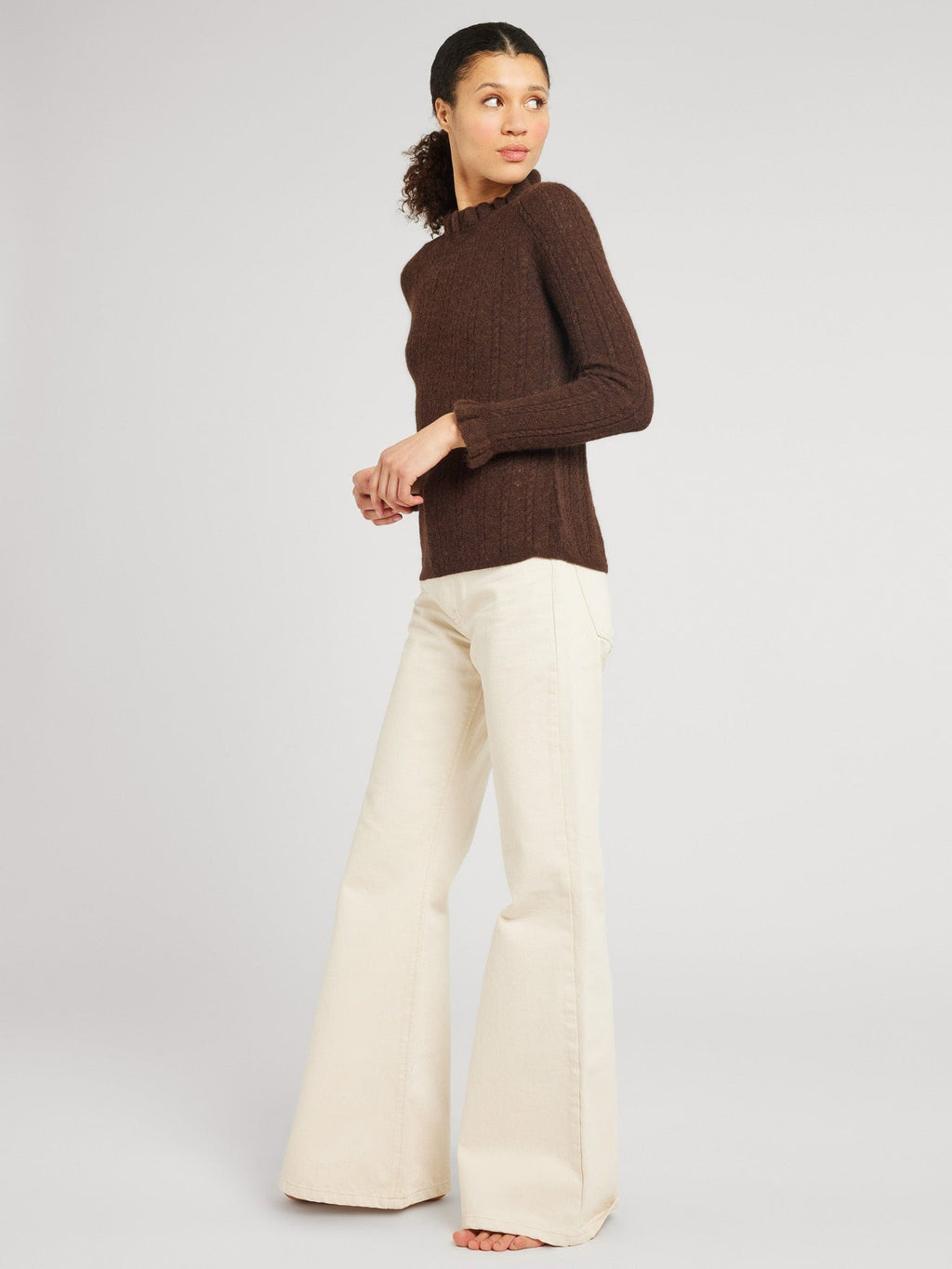 Aurora Pullover in Cocoa