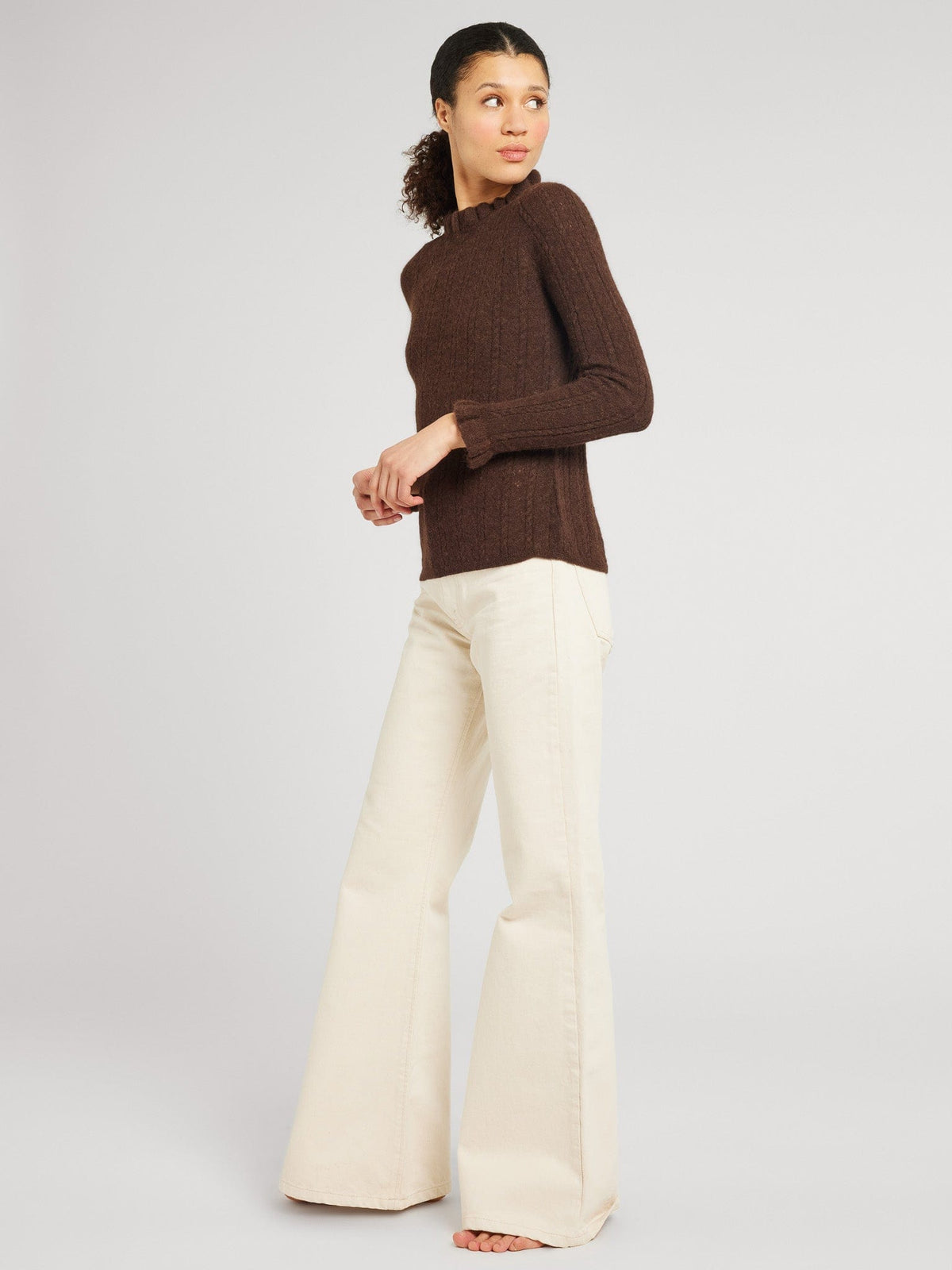 Aurora Pullover in Cocoa