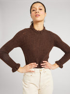 Aurora Pullover in Cocoa