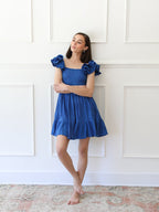 Dress in Azur Double Gauze
