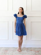 Dress in Azur Double Gauze