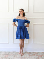 Dress in Azur Double Gauze