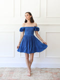 Dress in Azur Double Gauze
