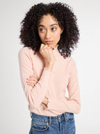 Carmela Pointelle Turtleneck in Spanish Villa