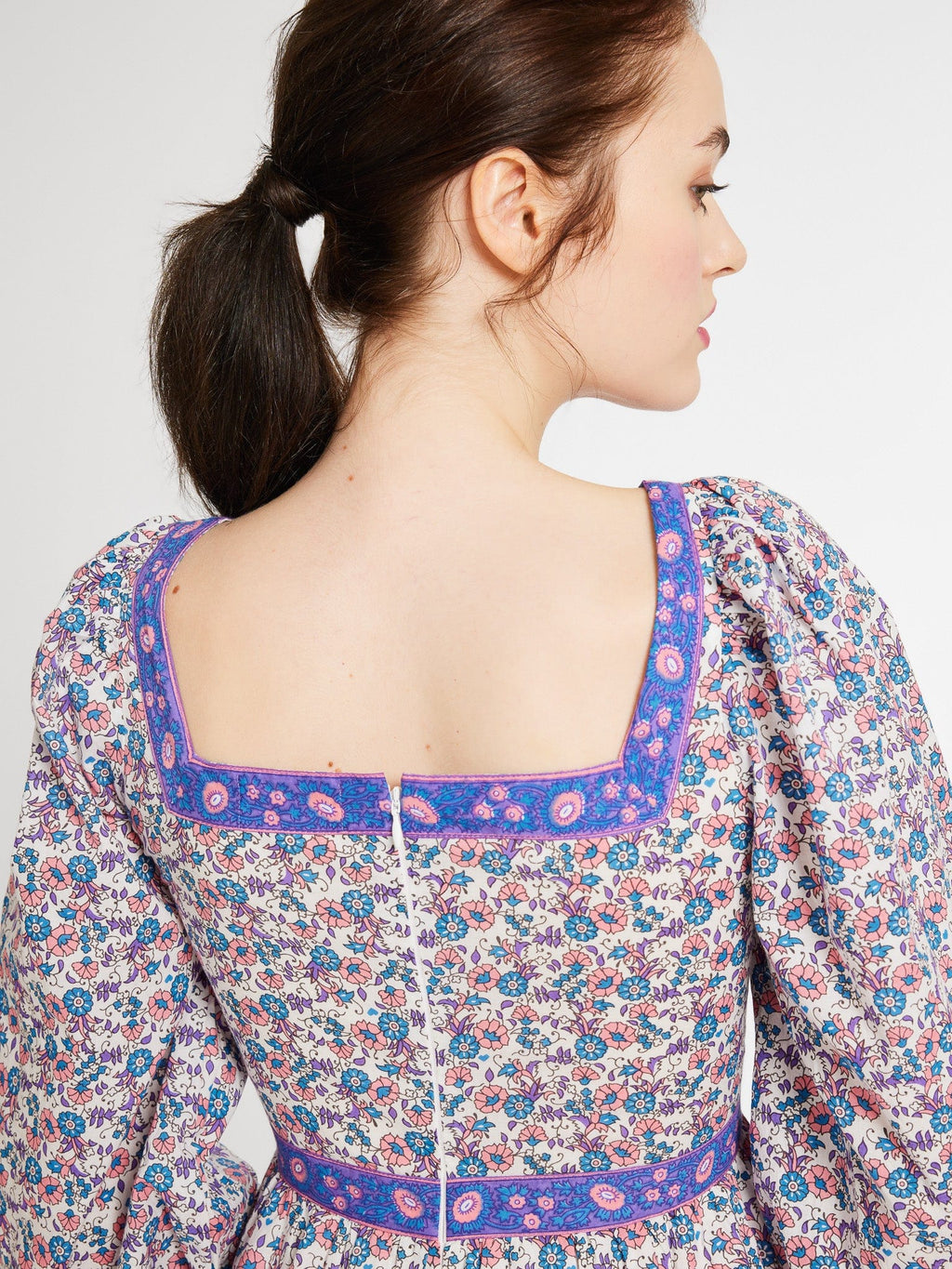 Carmen Dress in Bluebell