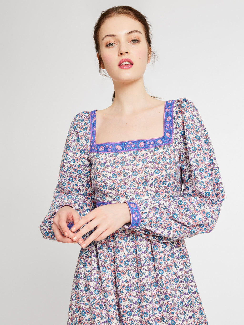 Carmen Dress in Bluebell