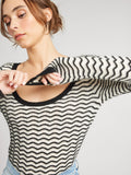 Pullover in Black & Ivory