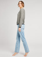Pullover in Black & Ivory