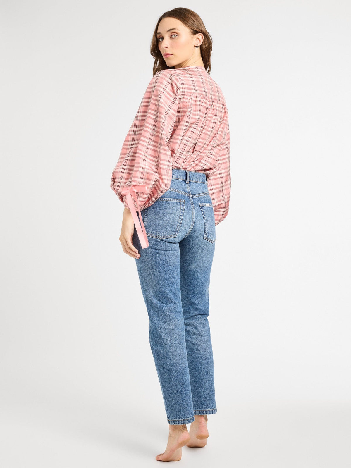 Cecily Top in Sugarplum Plaid