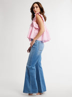 Top in Bubblegum Stripe