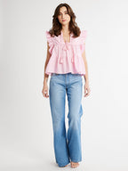Top in Bubblegum Stripe