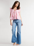 Top in Bubblegum Stripe