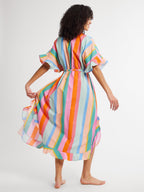 Eden Caftan in Confetti Stripe