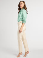 Francesca Top in Pistachio Eyelet