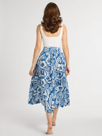 Françoise Skirt in Blue Hibiscus