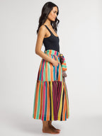 Françoise Skirt in Ibiza Stripe