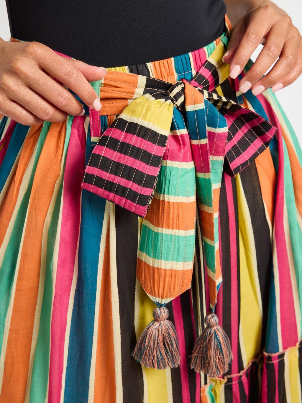 Françoise Skirt in Ibiza Stripe