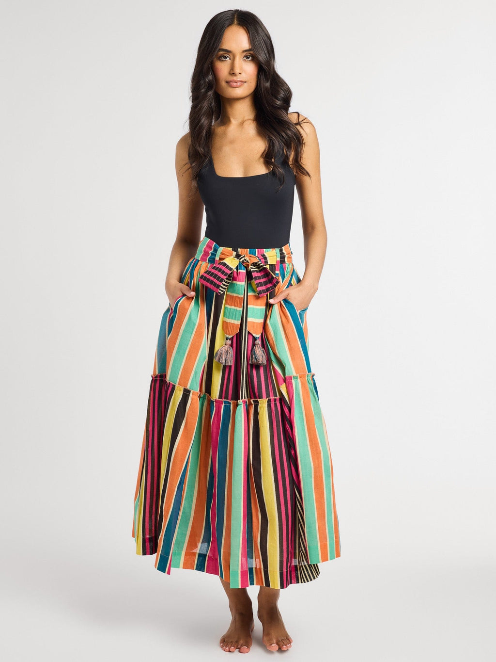 Françoise Skirt in Ibiza Stripe
