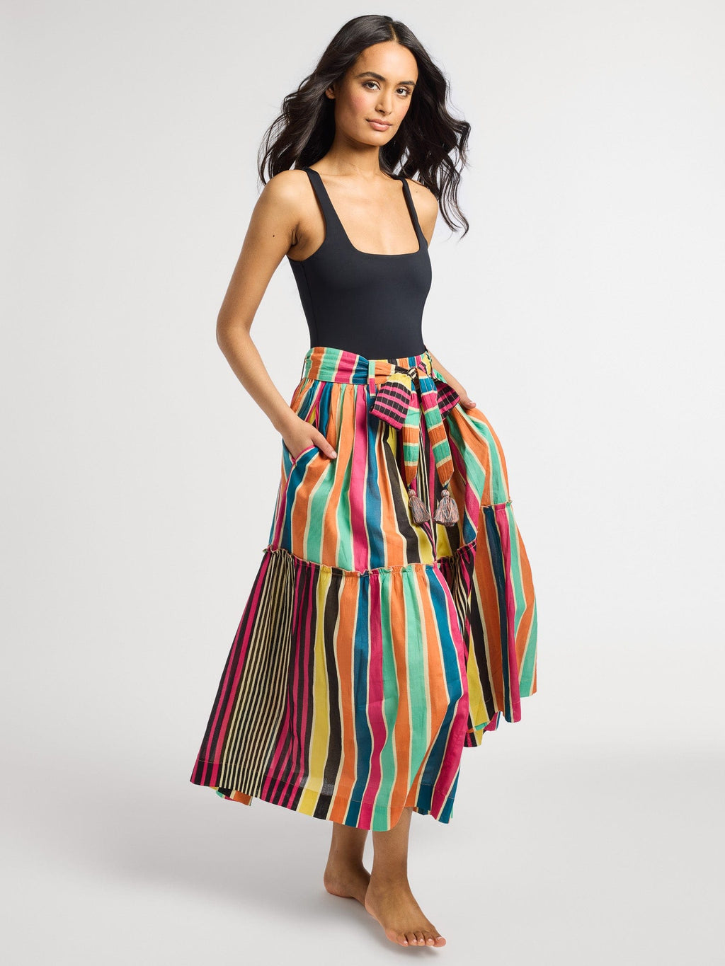 Françoise Skirt in Ibiza Stripe