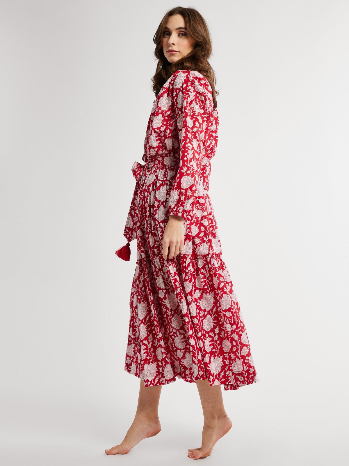 Françoise Skirt in Red Zinnia