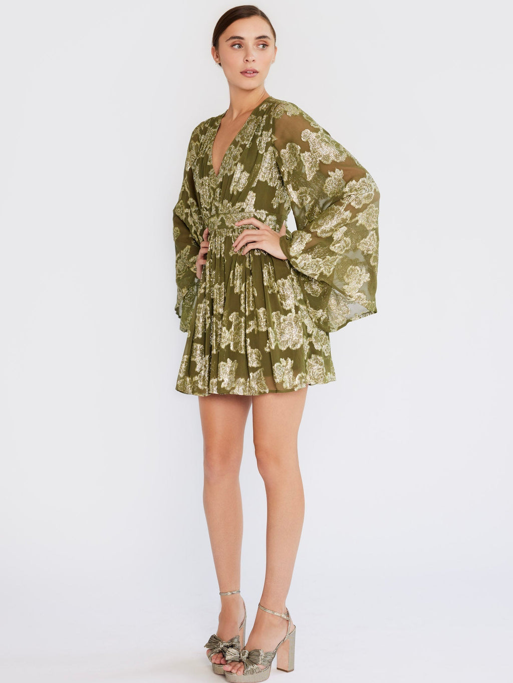 Dress in Gold Leaf