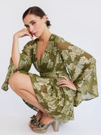 Dress in Gold Leaf