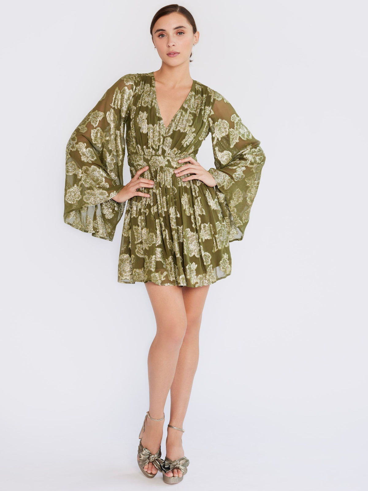 Dress in Gold Leaf