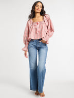 Jesse Top in Sugarplum Plaid