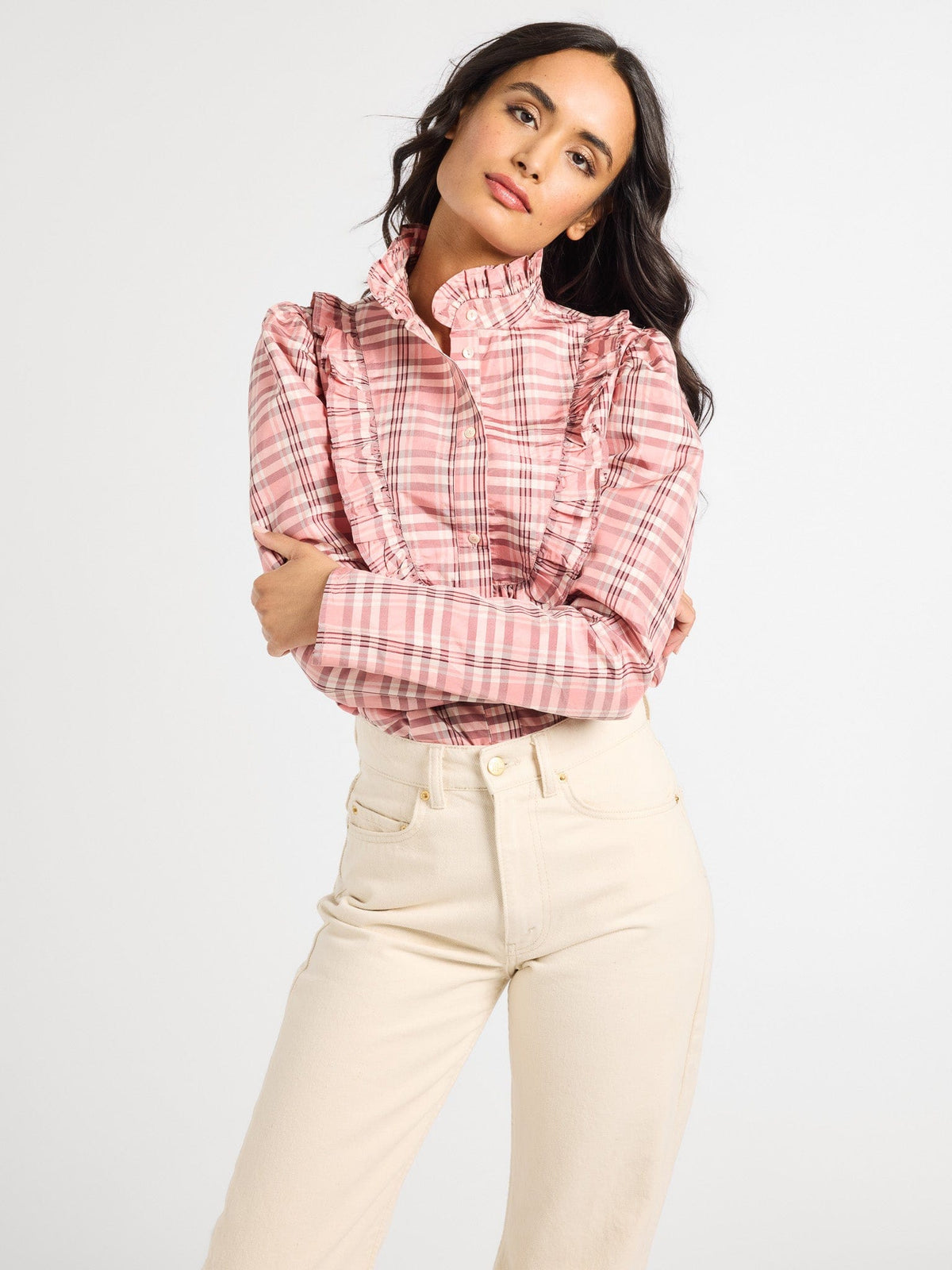 Jolie Top in Sugarplum Plaid