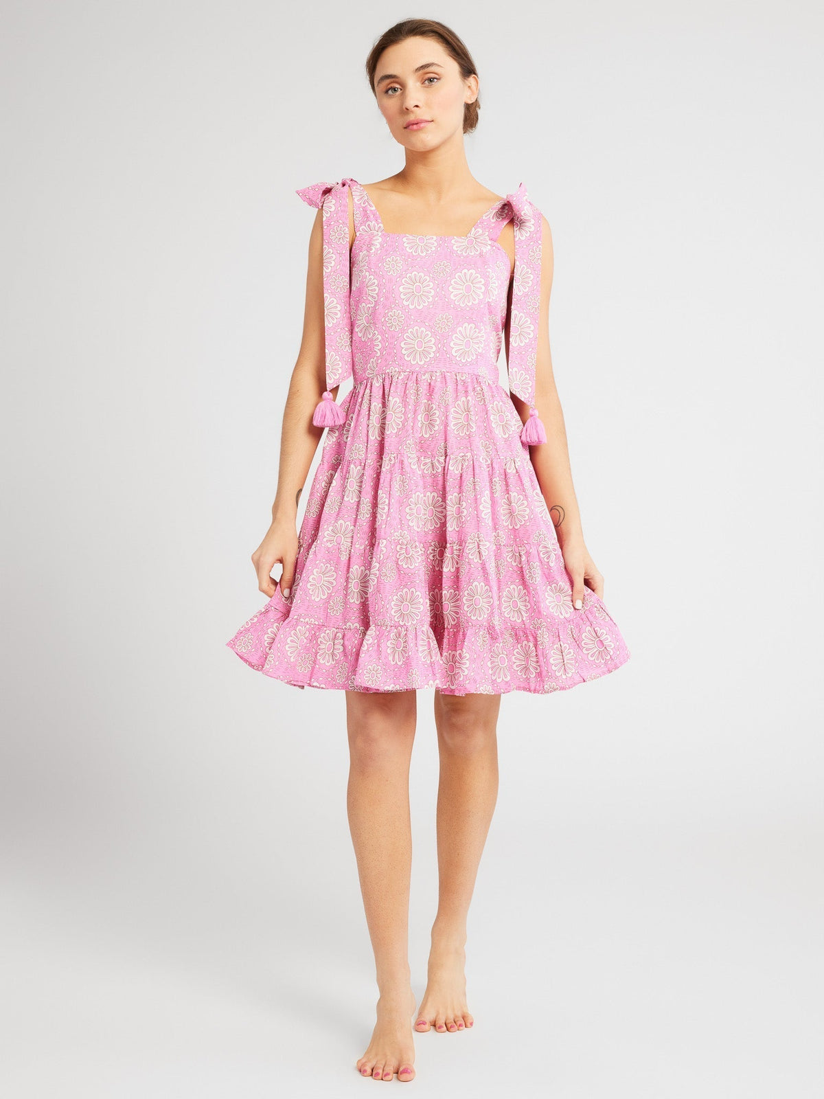 Dress in Pink Daisy
