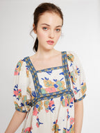 Liesl Dress in Persian Rose