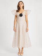 Lucie Dress in Organza Dot
