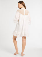 Mirella Crochet Dress in White