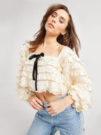 Nelle Top in Vintage Lace