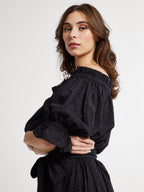 Paloma Dress in Black Swiss Dot