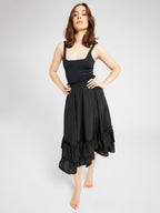 Skirt in Black Silk