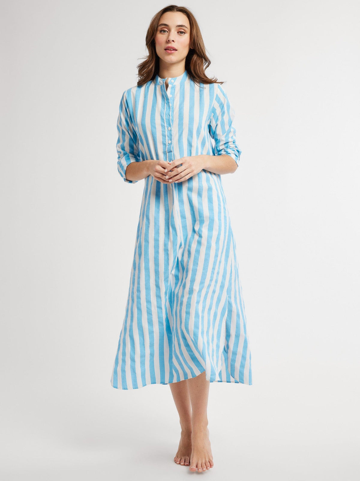 Sadie Caftan in Atoll Stripe