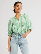 Thalia Top in Kelly Stripe