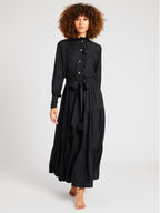 Valentina Dress in Black Jacquard